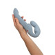 Безремневой страпон с вибрацией Fun Factory SHARE VIBE PRO cool grey, регулируемый
