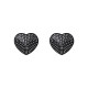 Накладки-сердечки на соски со стразами Obsessive A750 nipple covers, черные
