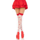 Чулки Leg Avenue Polka Dot Mushroom Thigh Highs One Size