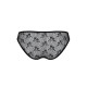 Трусики-сліпи з мереживною сіточкою Passion DINA THONG S/M, black