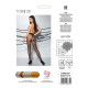 Колготки с открытым доступом, контрастная линия Passion TIOPEN 010 1/2 (20 den), black