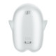 Вакуумний кліторальний стимулятор із вібрацією Satisfyer Glowing Ghost White