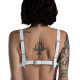 Лиф из натуральной кожи Feral Feelings - Bikini Top White