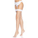 Чулки в крупную сетку Leg Avenue Fence Net Thigh Highs White, one size