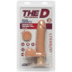 Фалоімітатор Doc Johnson The D - Perfect D - Vibrating 7 Inch With Balls - ULTRASKYN, діаметр 4,5 см
