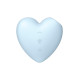 Вакуумный стимулятор-сердечко с вибрацией Satisfyer Cutie Heart Blue