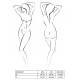 Комплект белья Passion Exclusive DEBRA SET L/XL, black, стрэпы, топ с декольте, трусики