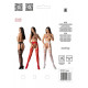 Эротические колготки-бодистокинг со шнуровкой на бедрах Passion S026 One Size, red, с доступом