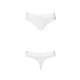 Трусики-бразилиана из хлопка Passion PS005 PANTIES XL, white