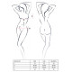 Комплект белья Passion OFELIA SET OpenBra XXL/XXXL, white, стринги, открытый лиф, широкий пояс