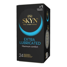 Безлатексные премиум-презервативы SKYN Extra Lubricated 24 шт (мятая упаковка!!!)