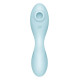 Вакуумный смарт-стимулятор с вибрацией Satisfyer Curvy Trinity 5 (Blue), управление со смартфона