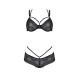 Комплект Passion DROSERA BIKINI black, S/M, бюстгальтер и трусики-кюлоты