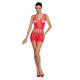 Бодистокинг мини-платье с бабочками Passion BS090 One Size red