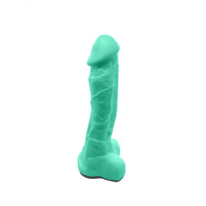 Крафтовое мыло-член с присоской Чистий Кайф Turquoise size XL, натуральное