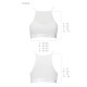 Спортивный топ с прозрачной вставкой Passion PS006 TOP L, white