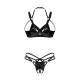 Комплект Obsessive Keira Lise 2-pcs crotchless set L/XL