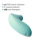 Вакуумный стимулятор Svakom Pulse Lite Neo Seafoam Blue, управляется со смартфона