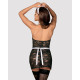 Эротический костюм горничной Obsessive Servgirl costume S/M, халат, стринги, фартук, обруч