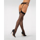 Чулки-стокинги Obsessive Isinne garter stockings S/M/L (мятая упаковка!!!)