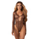 Боди Obsessive Soranna long-sleeved teddy 2XL/3XL