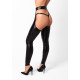 Леггинсы с открытыми бедрами Noir Handmade F323 Rebel wetlook chaps - S