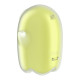 Вакуумний кліторальний стимулятор із вібрацією Satisfyer Glowing Ghost Yellow