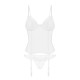 Корсет Obsessive Alissium corset & thong M/L (мятая упаковка!!!)