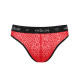 Мужские полупрозрачные трусы Passion 031 SLIP MIKE S/M Red, под леопард