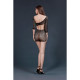 Мини-платье Moonlight Model 07 XS-L Black, глубокое декольте, открытая спинка