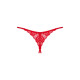 Трусики з доступом Obsessive Ingridia crotchless thong M/L, червоні
