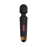 Мінівібромасажер Dorcel Wand Wanderful Black потужний, водонепроникний, 18 режимів роботи