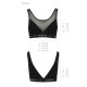 Топ с прозрачной вставкой Passion PS002 TOP XL, black