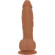 Фалоімітатор ADDICTION Steven 7.5" Silicone Dong Caramel, віброкуля в подарунок