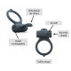 Эрекционное кольцо Dorcel Power Clit Plus с вибрацией, перезаряжаемое, с язычком со щеточкой