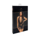 Платье Noir Handmade F313 Mythos mini flocked mesh dress with jewelry rhinestone chain - XL