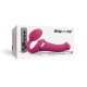 Безремневой вибрострапон с вакуумной стимуляцией Strap-On-Me MULTI ORGASM Fuchsia M, регулируемый