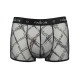 Мужские прозрачные боксеры Passion 032 SHORT JAMES XXL/XXXL Black, сетка