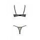 Эротический комплект Passion MARINA SET WITH OPEN BRA, XXL/XXXL, beige, открытые чашки