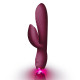 Вибратор-кролик Rocks Off Every Girl Burgundy, два мотора, разноцветная LED-подсветка, мощный
