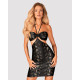 Платье под змеиную кожу Obsessive Vivianty dress M/L, черное