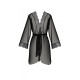Пеньюар Passion AMBERLY PEIGNOIR black, XXL/XXXL, пояс в комплекте