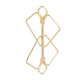 Зажимы для сосков с тяжелой подвеской LOCKINK Nipple Clamps with Heavy Pendant - Golden
