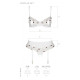 Сексуальный комплект с поясом для чулок Passion LOVELIA SET XXL/XXXL, white