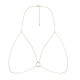 Цепочка портупея Bijoux Indiscrets Magnifique Bra Chain - Gold, украшение на тело