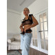 Сетчатый комплект белья с воланами D&A, L, топ, стринги