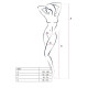 Эротические колготки-бодистокинг с ажурным поясом Passion S027 One Size, red, открытый доступ