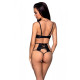 Распродажа!!! Комплект из эко-кожи Passion Tamaris Set black XXL/XXXL, бюстгальтер и трусики