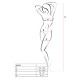 Ажурный бодистокинг с чулками Passion BS082 red
