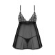 Пеньюар и трусики Obsessive Blomentis babydoll & thong XL/2XL